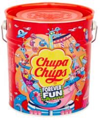 CHUPA CHUPS FOREVER FUN LOLLIPOPS 150P ORANGE LID