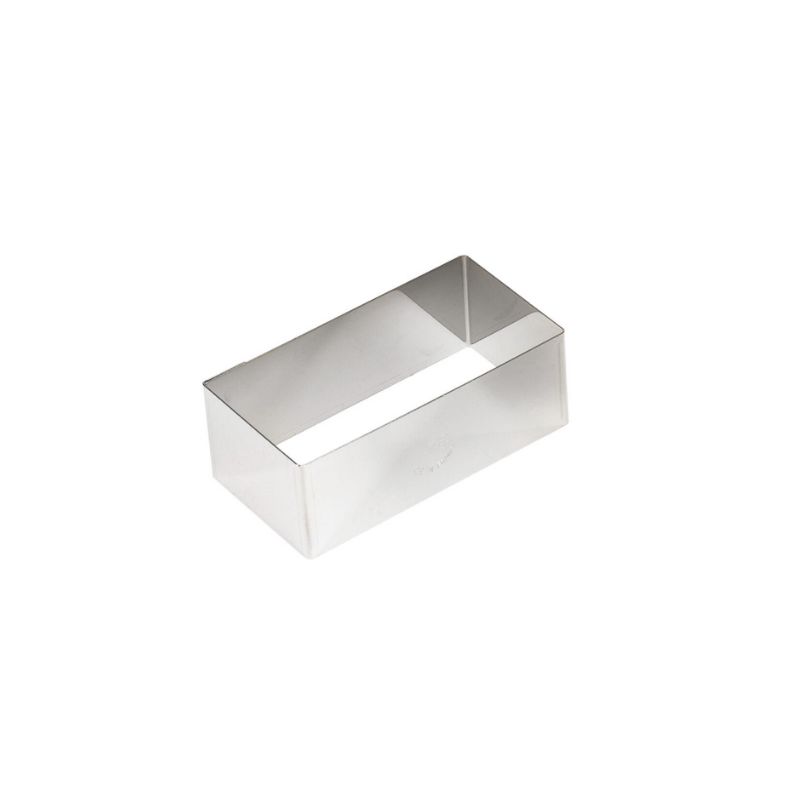 INOX RECHTHOEKIG "NONETTE" 8.1X4.1X3CM