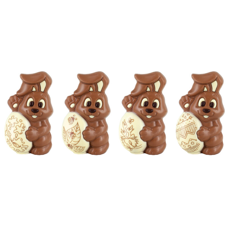 HOLLOW RABBIT GUST COLOURED MILK 12 CM 8 X 75GR