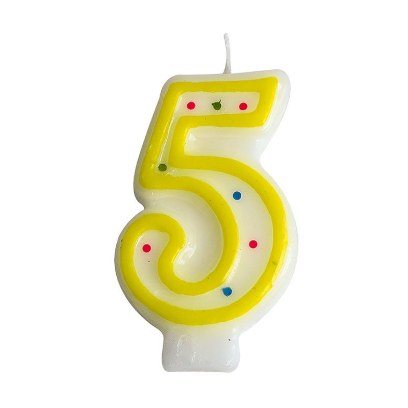  1023811 NUMBER CANDLES NR 5 ***S/CDE***