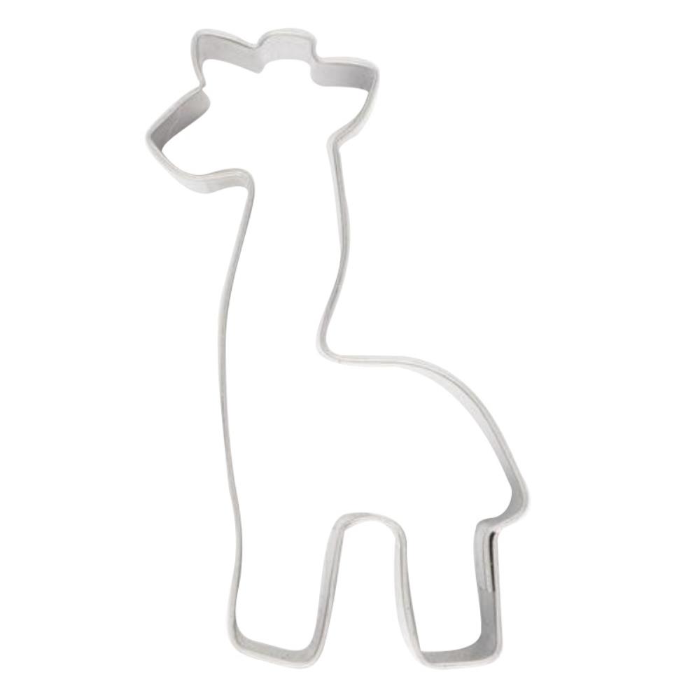 EMPORTE-PCES FER BLANC GIRAFE 70X35MM
