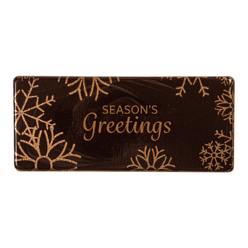 15859 PLAATJE SEASON'S GREETINGS 8X3,5CM 60STKS ***OP BESTELLING***