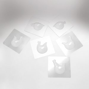 074100 PCB CHICKEN MOLDS FOR 12 SUBJECTS 3 DESIGNS 24PCES ***S/CD***