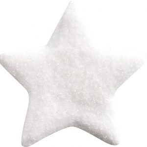 070409 PCB GEKRISTALLISEERDE MERINGUE DECORATIES STERREN 4ONTWERPEN 120 STUKS ***s/cd***
