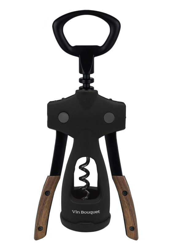 VIN BOUQUET KURKENTREKKER MET ZWART/WALNOOT ARM