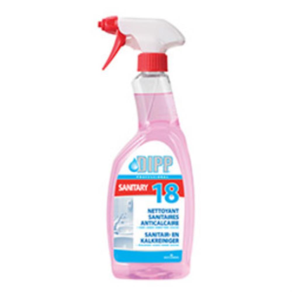 DIPP 18 ANTI-KALKSTEEN SANITAIRREINIGER 750ML = DOOS