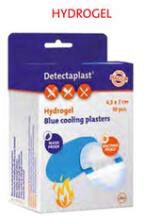 DETECTAPLAST BLUE HYDROGEL DRESSING 4.5CMX7CM BOX OF 10 PCES