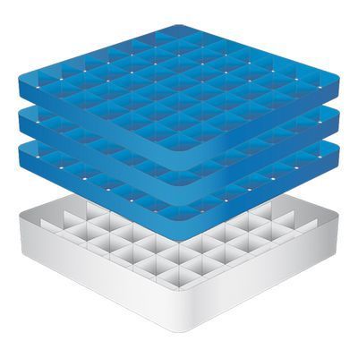 CATERRACKS CR4923 KASTJE + 3 VERHOGERS - 49 COMP.