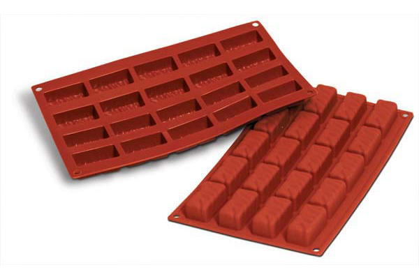 SILIKOMART SF060 MOLD 20 NOUGATS 50X25 HT 20MM 22ML NON-STICK GN1/3 -50° TO 250°