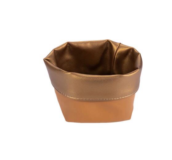 PAVELINNI BASKET 14X14CM METALIK COPPER/CARAMAL 1012/2010