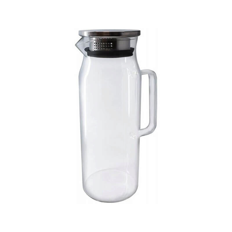 VIN BOUQUET CARAFE VERRE + BOUCHON INOX FILTRE 1.5L 