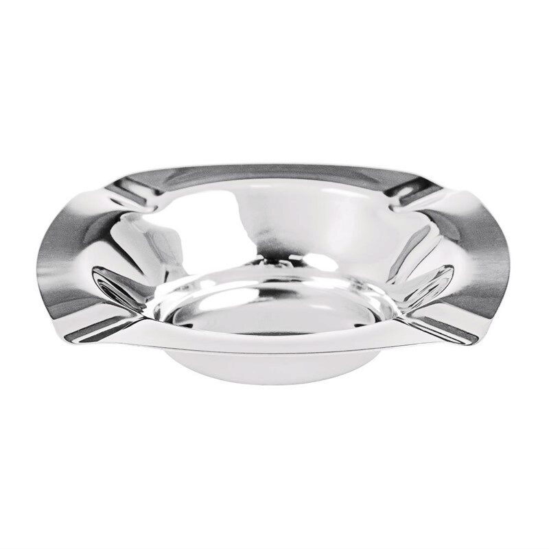 CENDRIER INOX LEGER 12X12CM