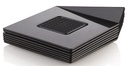 ASSIETTE/ PLATEAU NOIR CARRE 83X83MM REUTILISABLE 100PCES