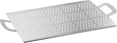 GI-METAL PLATEAU RECTANGULAIRE PERFORE 25X40CM AVEC PIEDS
