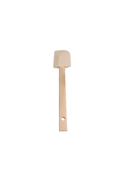 SPATULE MARYSE CAOUTCHOUC 27.5X5.2CM MANCHE BOIS - 10LP