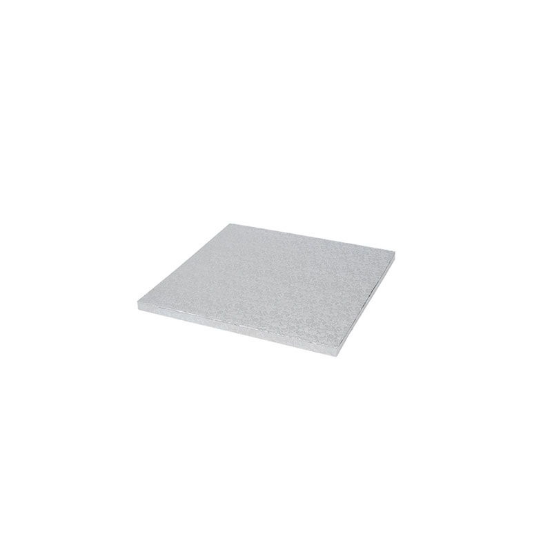 ZILVEREN VIERKANT DIENBLAD 25CM =STUK