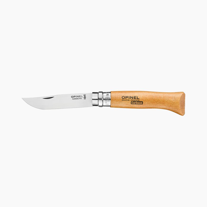 OPINEL CARBON CLASSIC ZAKMES N°8 STAAL/HOUT
