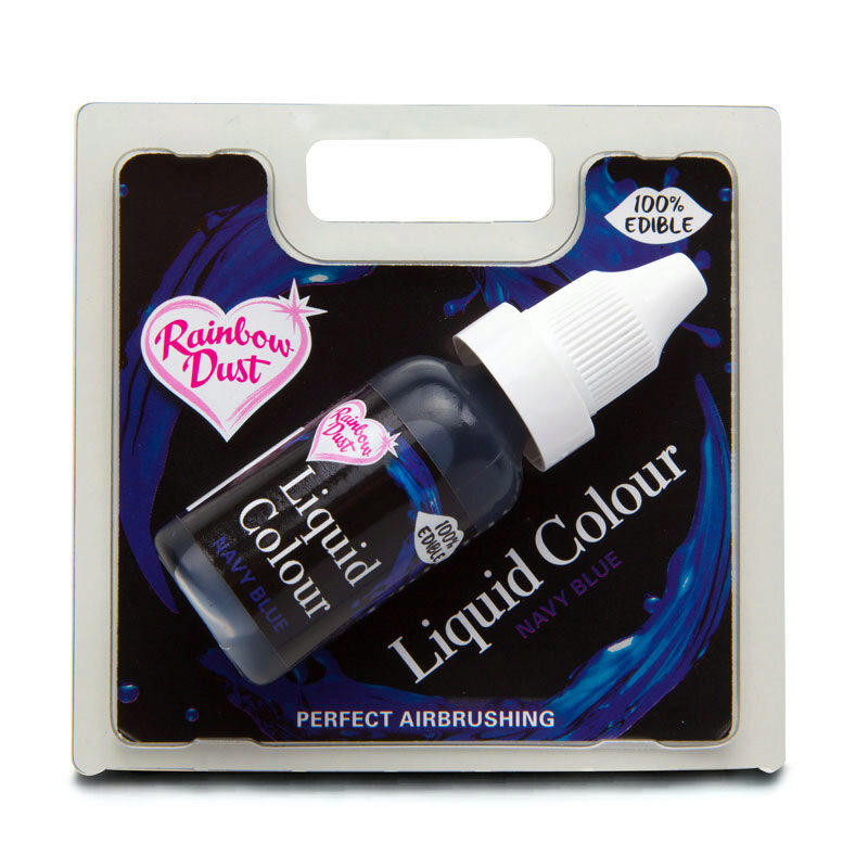 WATER OPLOSBARE VOEDSEL KLEUR MARINEBLAUW16ML = FLES