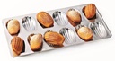 GOBEL PLATE 12 MADELEINES 8CM WHITE IRON