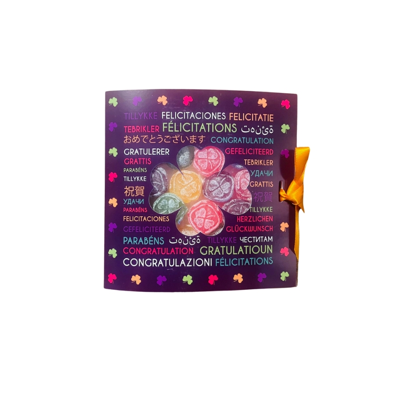 LUCKY SWEET CANDY ASSORTMENT 65GR "CONGRATULATIONS" CARD