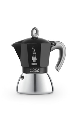 BIALETTI NEW MOKA INDUCTION CAFETIERE 4T INOX/NOIR