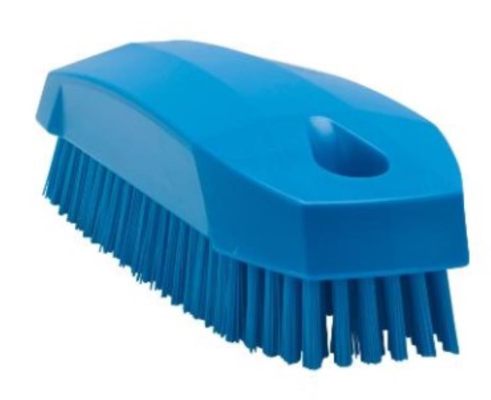 VIKAN 64403 HARD POLYESTER NAIL BRUSH BLUE 118MMX45X38MM