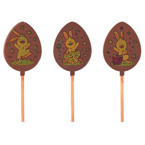 087165 PCB BLISTERS SUCETTES TRIO DE PÂQUES PR 45EMPR. ET BÂTONS 3 DESIGNS 9PCES ***S/CD***