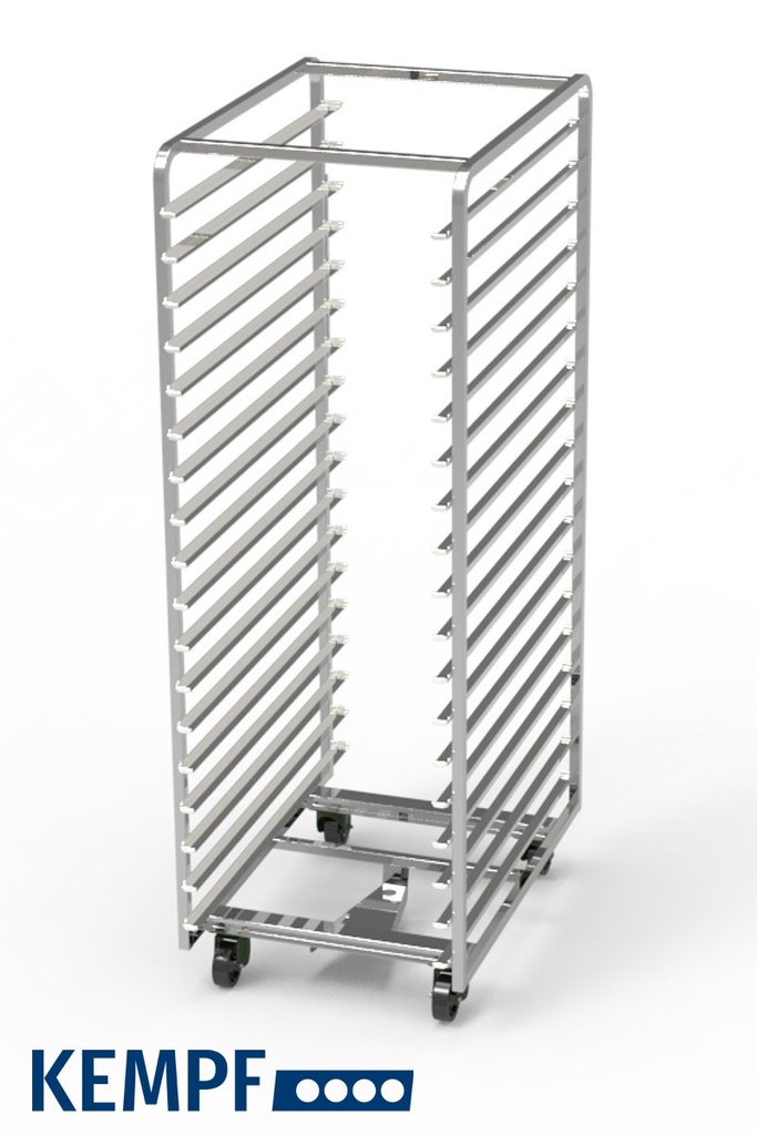 16-LAAGS GEBAKKEN LADDER 40 X 60 INLAAT 40 ROESTVRIJ STAAL - 10 CM RUIMTE TUSSEN DE NIVEAUS