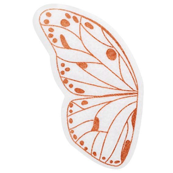 074262 PCB DÉCORS MERINGUÉS AILES DE PAPILLONS 4,5X3,2 CM 200PCES ***S/CD***
