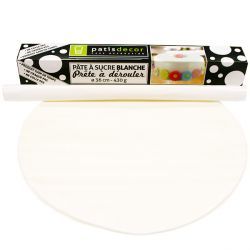 FUNCAKES PATE A SUCRE BLANCHE PRETE A DEROULERRONDE Ø 36CM 430GR
