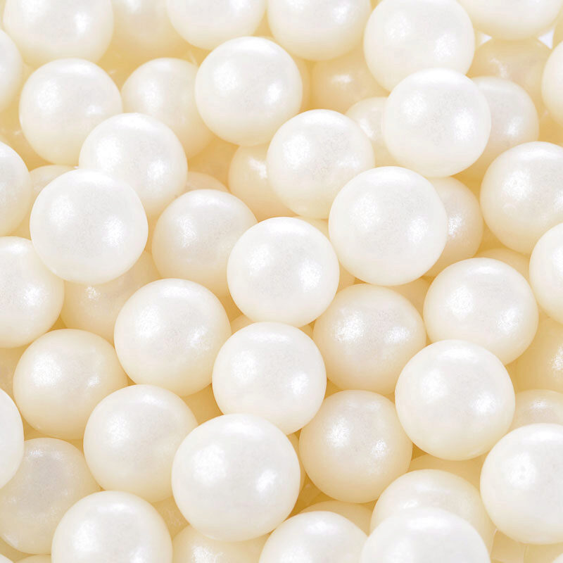 1057423 WHITE SUGAR PEARL Ø 1CM 800G