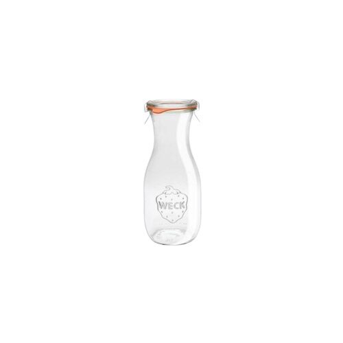 WECK CARAFE A JUS  VERRE Ø 60MM 1000ML-4P COUV.VERRE