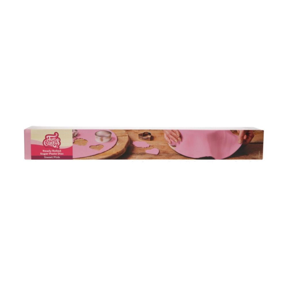 FUNCAKES KANT-EN-KLAAR ROZE SUIKERDEEG ROND Ø 36CM 430GR