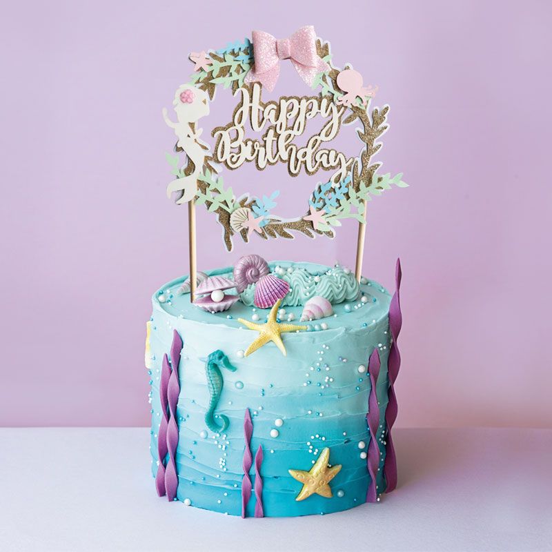 TAART TOPPER  HAPPY BIRTHDAY ZEEMEERMIN