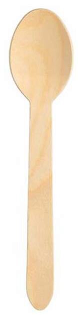 CUILLERE EN BOIS 16 CM PAQUET DE 100 PCES