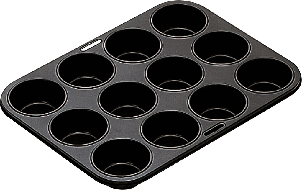 IBILI 12-MUFFINVORM 7 CM - 35X27XH7CM ANTI-AANBAKSTAAL