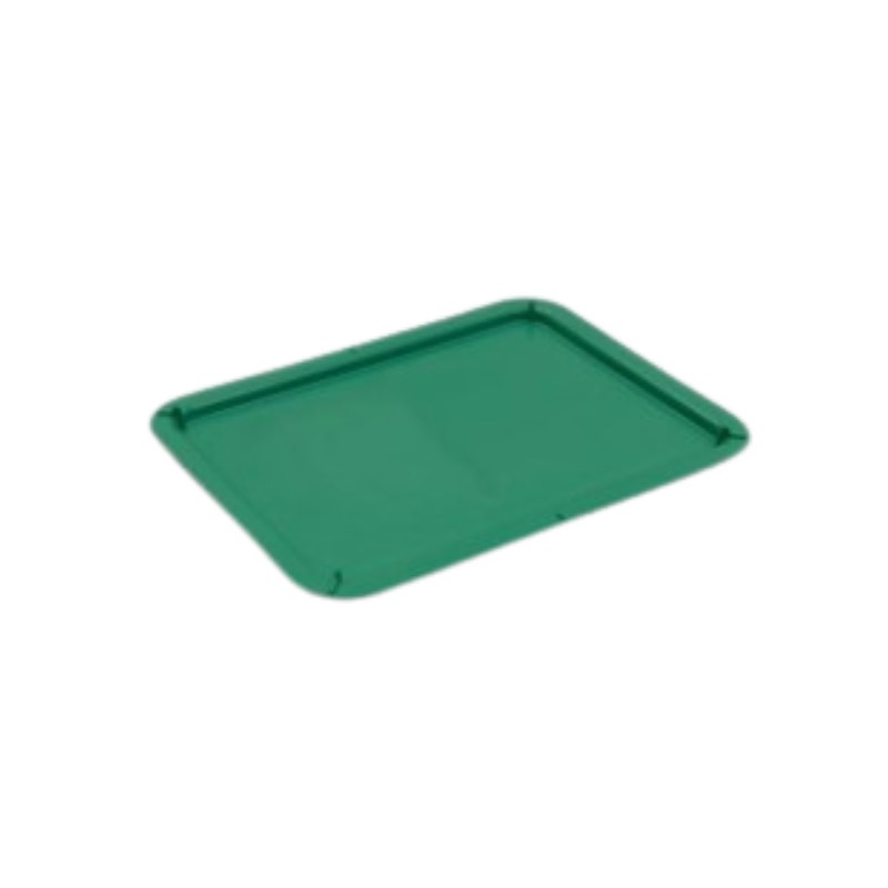 COUVERCLE RECTANGLE VERT POUR BAC 20L 520 x 410MM