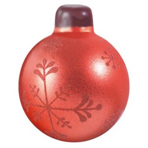 060484 PCB CHRISTMAS BALLS CN SPARKLING COPPER 3 DESIGNS 3.7X3 CM 72PCS ***S/CD***