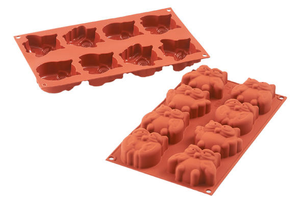 SILIKOMART SF191 MOLD 8 OWLS 74X66 HT 33.5MM 84ML NON-STICK GN1/3 -50° TO 250°