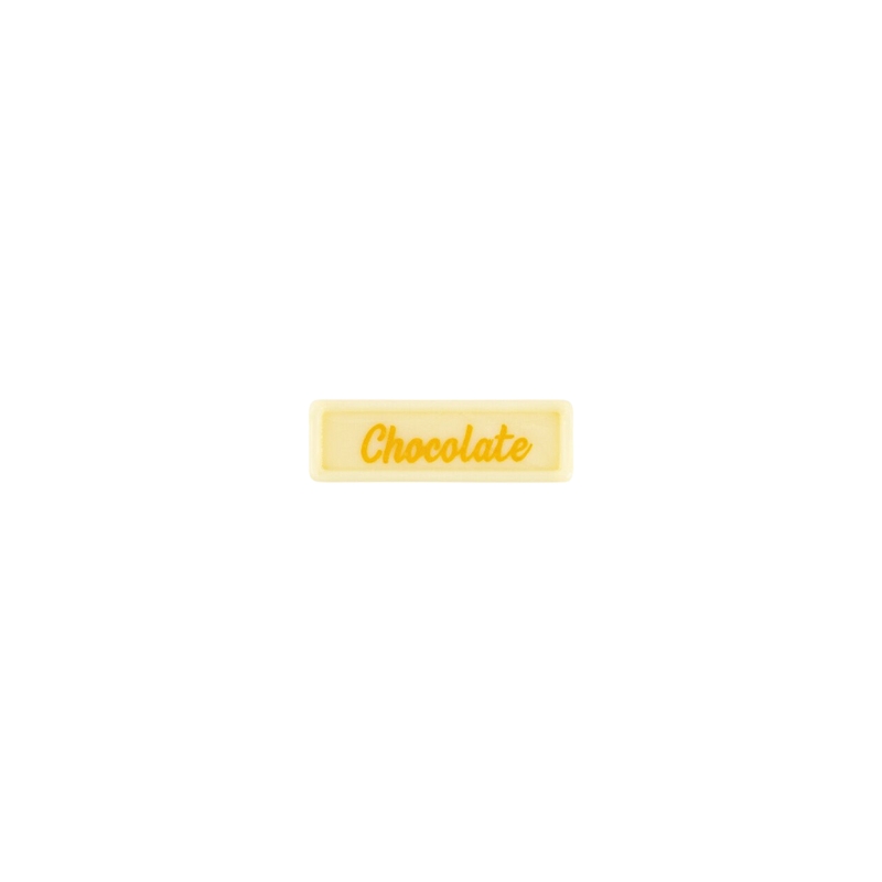 2002453 CHOCOLATE PLATE 3.8X1.2 CM 300PCS ***S/CDE***