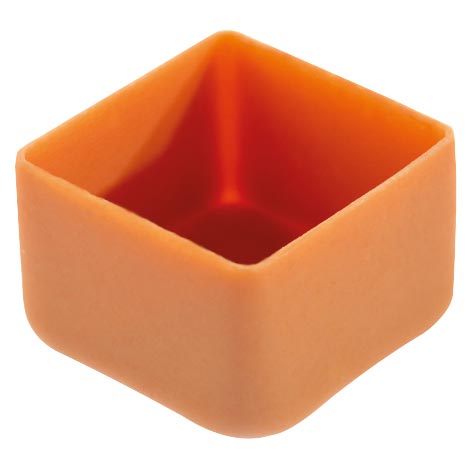 040099 PCB COQUES CARRÉES CBC 2,7X2,7 CM H.1,8 CM280PCES ***S/CD***