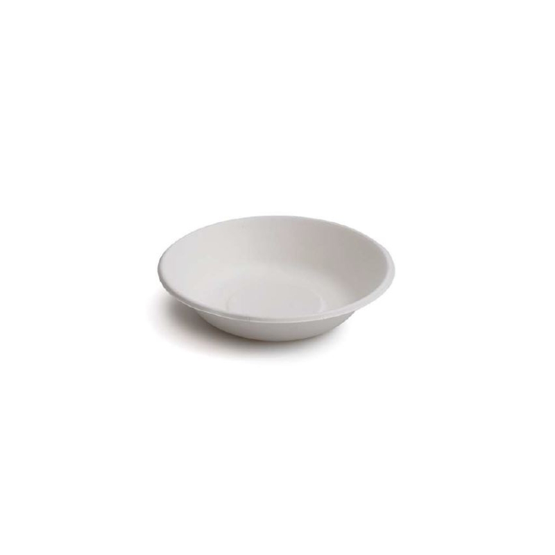 WHITE CANE PULP SOUP PLATE Ø19CM 50PCS 