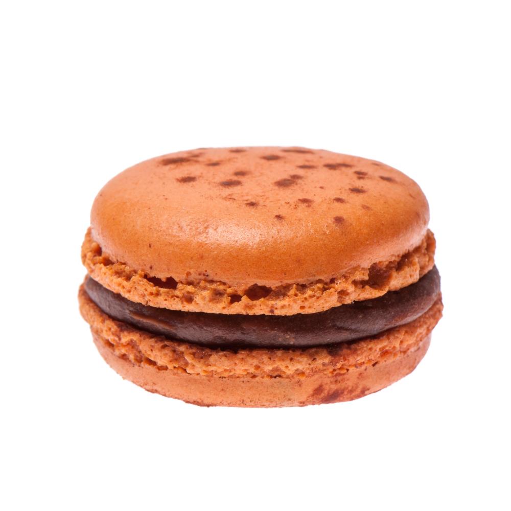 M&A ZOETE MACARONS CHOCOLADE PASSIEVRUCHT Ø 4,5CM 70X20GR