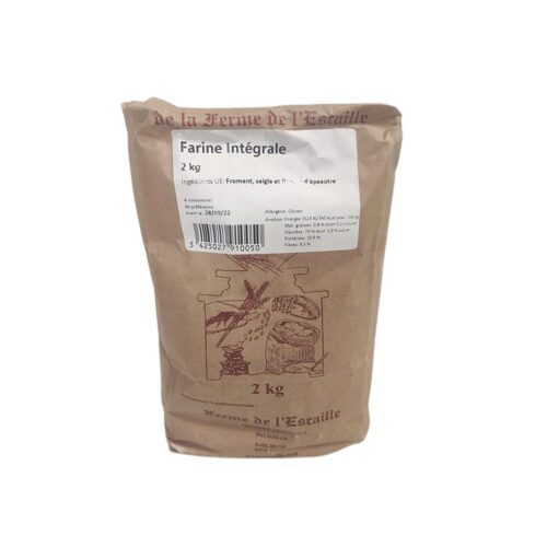 FARINE INTEGRALE FERME L ESCAILLE 2KG