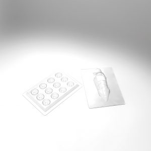 074319 PCB CARROT MOLDS FOR 6 PIECES 17X5.5 CM D. 5.7 CM 8PCES ***S/CD***