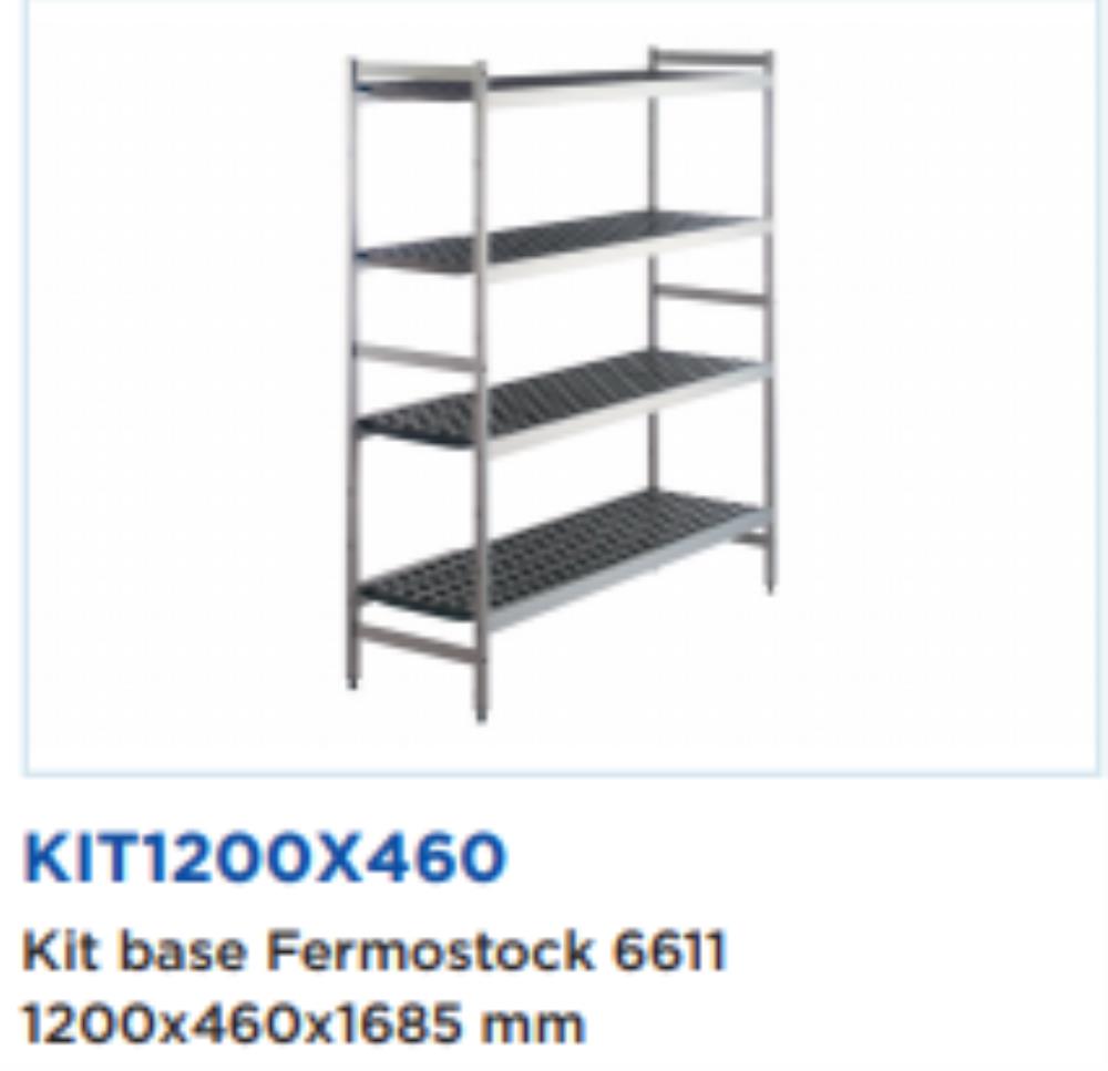 FERMOD 6611 KIT ETAGERE 4 NIVEAUX 1200X460X1685mm - FKA-4450-000