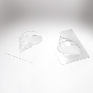 074079 PCB MOLDS SHELL CONCH FOR 6 SUBJECTS 15X11.3 CM P.SUJET 10 CM 12PCES ***S/CD***