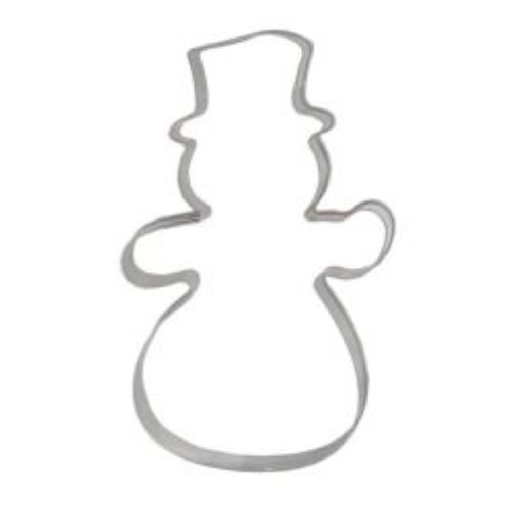 EMPORTE-PCES BONHOMME DE NEIGE FER BLANC 59X80MM
