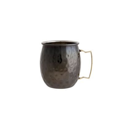 HAMMERED PLATINUM MUG 8.5XHT10CM 45CL