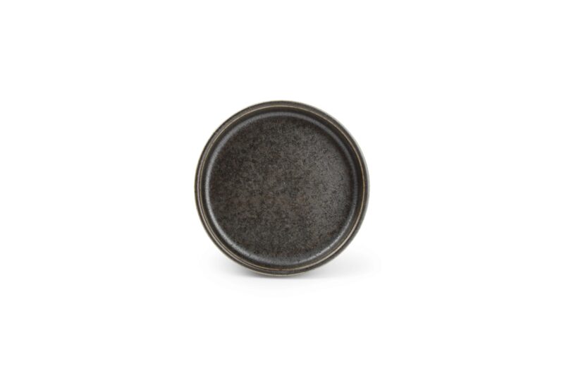 F2D BLACK CERES FLAT PLATE 13.5XH3CM - 642003